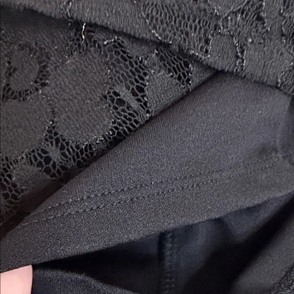 INC Elegant Black Lace Turtleneck Women's Top size XS - Picture 8 of 8